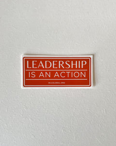 Leadership is an Action Vinyl Sticker